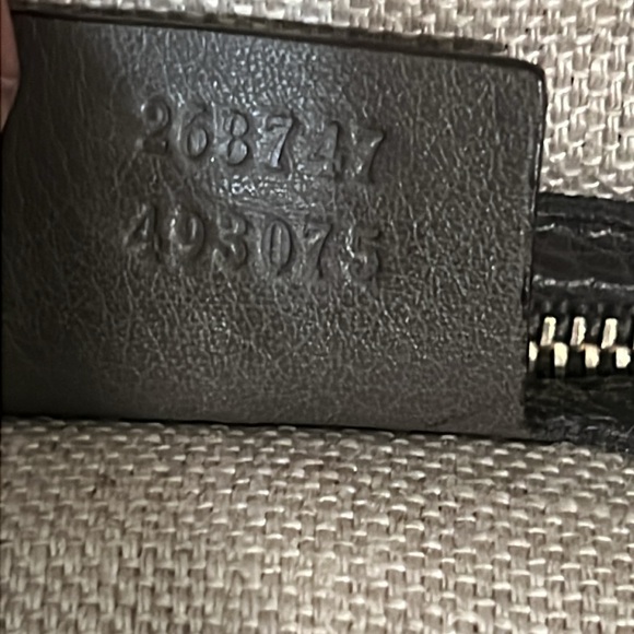 Gucci EUC leather Greenwich hobo gray tote, vintage - Picture 11 of 12